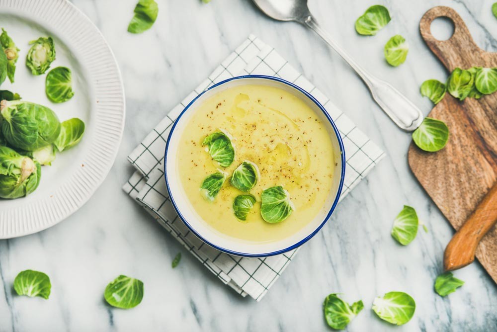 Soupe aux choux de Bruxelles